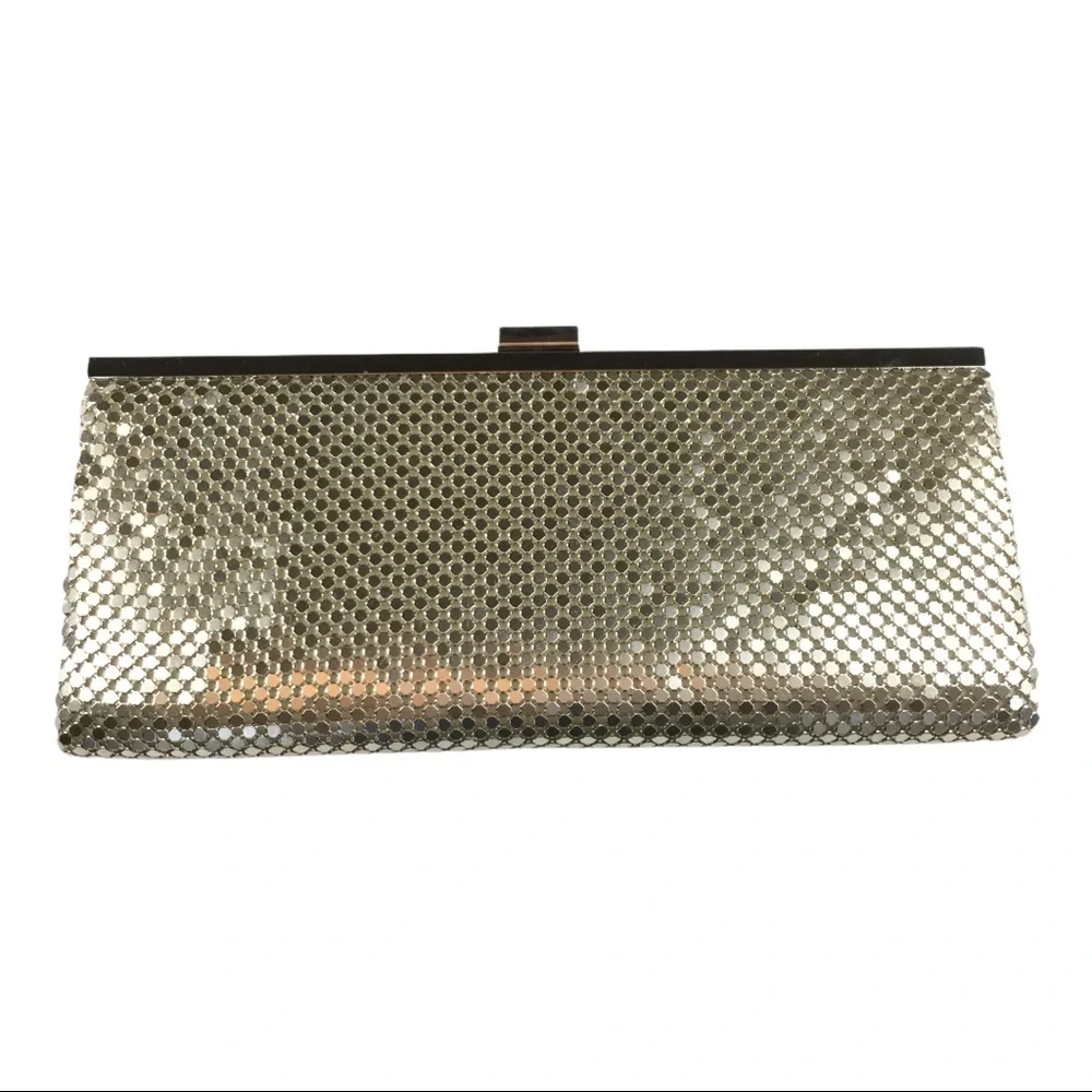 INC Metallic Mesh Clutch